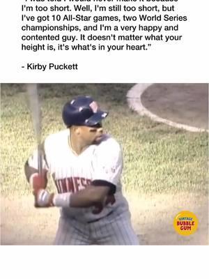 tanding at just 5’8” and lacking the prototypical athletic build, Kirby Puckett did not have the appearance of one of baseball’s best players from the 1980s and early 1990s. Despite his small, unimposing stature, Puckett excelled in all aspects of the game. A 5-tool star, Puckett collected 2,304 hits, 207 home runs, and 1,085 RBIs while batting .318 over his 12-year career. He was a 10-time All-Star, 6-time Gold Glove winner, and 2-time World Series champion. Puckett was inducted into the Baseball Hall of Fame in 2001 during his first year of eligibility. 👉 Who else was a Kirby Puckett fan? ⚾️⚾️⚾️ #twins #yankees #sfgiants #mlballstargame #mariners #nyyankees #baseballhistory #vintagebaseballcards #kirbypuckett #baseball #vintagesportscards #baseballlife #astros #minnesotatwins #cubs #newyorkyankees #nostalgia #braves #topps #MLB #mlballstar #halloffame #vintagebaseball #vintagebubblegum #ladodgers #dodgers #braves #atlantabraves #instantclassic 