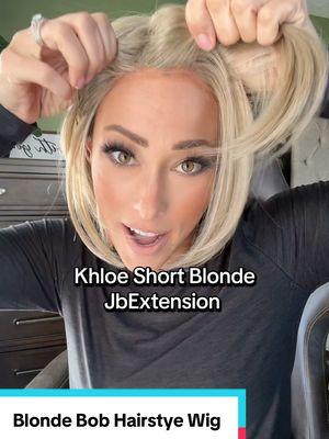 Blonde bob hairstyle wig, I LOVE BOTH!  #bobhairstyle #bobwig #blondebob #wig #wigtok #hairstyle 