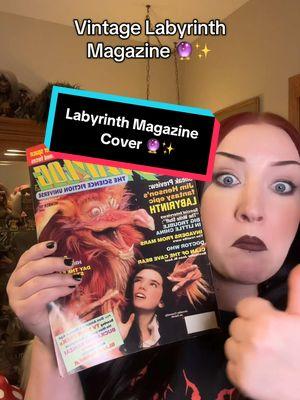 VINTAGE LABYRINTH MAGAZINE 🔮✨ #labyrinth #firey #jimhenson #davidbowie #sarah #vintage #80s #cover #nostalgia #fyp #fypシ 