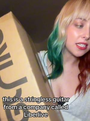 thank you @LiberLive Store for sending me this super cool instrument… it’s actually the first stringless/smart guitar. maybe i’ll even write some songs on it :) #l#liberlivel#liberlivec1l#liberlivexmass#stringlessguitarsmartguitar #guitartok #guitar #musicproducer #girlswithguitars 