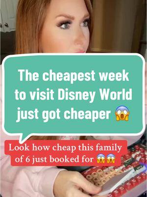 Disney World just released a new discount and the cheapest week to visit in 2025 just got CHEAPER! I booked this family of 6 under $3,500 for an onsite resort stay and park tickets and I can help you, too! #disneykelsey #disney #disneyworld #disneyvacationplanner #disneyplanning 