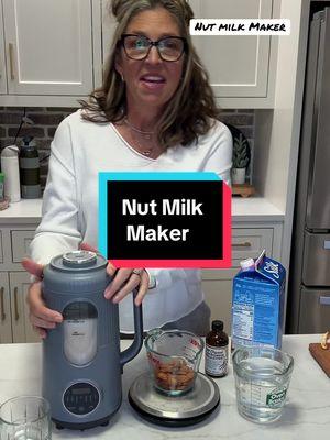 Are you lactose intolerant? Make your own nut milk!! #nutmilk #nutmilkmaker #almondmilk #soymilk #milkmaker #makeyourown #TikTokShop #KitchenHacks #milk 