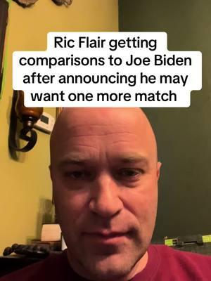 Now #prowrestling legend #ricflair is getting comparisons to President Biden after announcing he may want one more match #goingringside #wrestletok #WWE #natureboy 