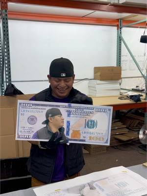 Your face on $100 Bill - DM me if you want one !! 😆 Great gifts too! I have 5 open slot’s available.  Give me your silly face 🤪 or your friends face and we’ll edit in on the $100 note.  #money #entrepreneur #benjamins #metalprint #portrilux 