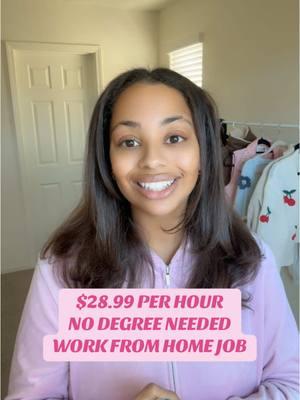 $28.99 per hour no degree needed with equivalent work experience full-time work from home job. #nodegree #nodegreeneeded #nodegreejobs #wfh #wfhjob #wfhjobs #workfromhome #workfromhomejob #workfromhomejobs #remote #remotejob #remotejobs 