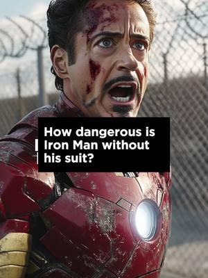 Behind the Genius: How Dangerous Is Iron Man Without His Suit?#marvelstudios #storytelling #dccomics #ironman #tonystark #blackwidows #hulk