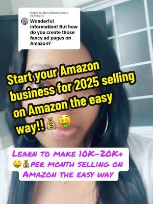 Replying to @derrickhannibal Start your Amazon business for 2025 selling on Amazon the easy way!!💰🤑 #amazonseller #amazonfba #amazonfbm #retailarbitrage #onlinearbitrage #amazonhelp #SellingOnAmazon #onlinebusiness #amazon #SellingOnAmazon #makemoney #amazon #amazonseller #sellingonamazon2025 #retailarbitrage #onlinearbitrage #fypシ #trending #sidehustle #gettingstartedonamazon #amazonsellertips #fypviral #trendingsound #amazonfba 