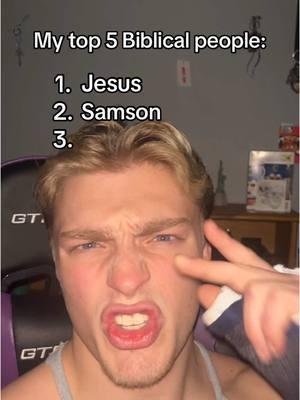 New motivation acc: @Godly Gainz Motivation 🗿Number 3 would honestly be that dude David, too much aura. #Biblical #top5 #samson #mj 