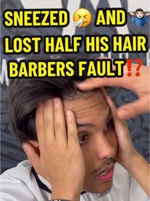 He Sneezed 🤧 So now it’s definitely going down to a 1 Guard Maximum.. No Braids! 🤷🏻‍♂️ Who’s Fault 🤔 The Barbers?  Barber 🎬 @ambitiousedge  #foryoupage #viral #barber #barbershop #LearnOnTikTok #funny #barberlife #barbertok #funnyvideos #lol #hair #hairstyle #haircut #fail #hairtransformation #transformation #hairtutorial #hairtok #tutorial #DIY #fypシ #salon #beautytips #funnyvideo #humor 