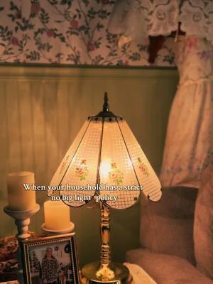 Don’t you dare turn the big light on around here 🤣 #cottagecore #grandmacore #antique #cozy #grandmashouse #vintage #oldsoul #slowlivinglifestyle #homemakertiktok #oldfashioned #cottagecoreaesthetic #homedecor #simplelife #homebody #grandmahobbies #grandmatok #thrift 