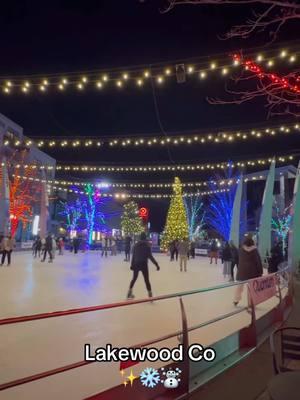 ♥️❄️☃️ patinaje sobre hielo ⛸️#lakewoodcolorado#nieve#patinando#hielo##colorado#hermoso ✨ 