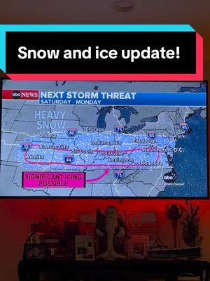 Ice for some and snow for others! Be safe either way everyone Snow update! Ice through basically the middle part of the country and snow through the northeast! Be safe out there  ❄️💯🌨️ #Snow #Snowing #snowstorm #Forecast #CNN #FoxNews #News #NewsReport #Reports #Fyp #Weather #Weatherman #WeatherForecast #Winter #WinterTime #NewJersey #Philly #NewYork  #Boston  #BreakingNews  #Explore 