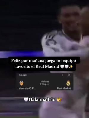 #Sonrian madridistas mañana juega nuestro Real Madrid ♥️ 👑 Hala madrid  y nada mas✨️🤍