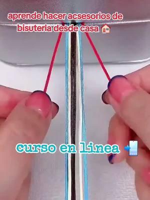 aprende hacer acsesorios de bisuteria desde casa 🏠 #promosiones13 #pulserasfaciles #cursosdigitales #pulserasfaciles #pulseras 