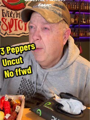 WTF? 3 Super Hot Peppers. @Lonestarmastiffs #everythingspicyphil #everythingspicy #foryourpage #keepitspicy #chilihead #fyp #spicyphil #hot #cravingcapsaicin #spiceking #spicekingdom #SpicyChallenge #dudewipes 