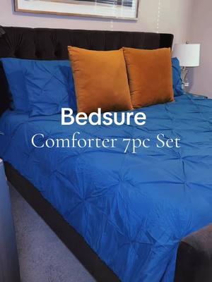 Bedsure Bedding Set || 7pc Comforter Set #bedroomdesign #comforterset #comforterset #bedroomset #sheets #bedsure #queensize #kingsize #teal #bedroomdecor #bedroomdecorideas 