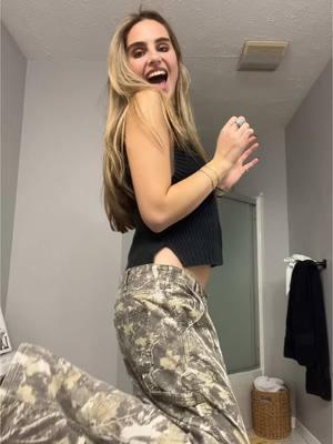 I can’t think of better pants than these  #TikTokShop #holidayhaul #holidayfinds #newyear #camopants #camouflage #cargopants #tallgirlfriendly #tallgirlfashion 