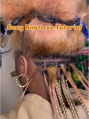 Easy Knotless Tutorial ❤️ #zsfhair #twist #knotlessbraids #braids #hairstyle #knotless #boxbraids #naturalhair #hairtok #vibe #hair #tutorial #hairtutorial #fyp 