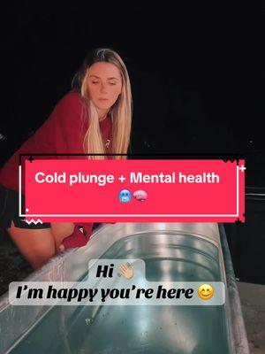 Cold plunge + Mental Health #fyp #fyppp #newyear #foryourpage #foryoupageofficiall #ice #winter #coldplunge #MentalHealth #snow #coldtherapy #benefits #therapy #frozen #icequeen #resilience #selfimprovement #happy #wimhof 