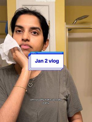 Jan 2 - first vlog of the year! #fyp #morningroutine #workingmom #MomsofTikTok #secondtimemom #preschoollunch #dayinmylife #Vlog #grwm #happynewyear #ditl #desi #contentcreator #skincare 