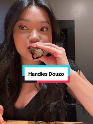 and back with a classic Houston fave!! Handies Douzo in the Heights #houston #houstonfood #handiesdouzo #sushi #texas #sashimi #handrolls 