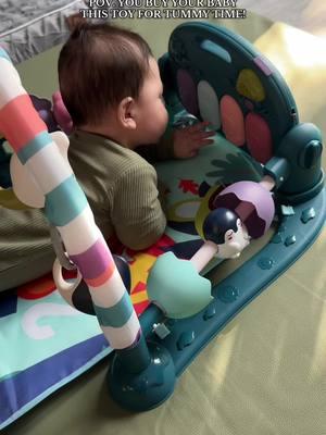 Honestly the longest I’ve seen him on his tummy 🙏🏻 @Dearlomum Shop  #tummytime #playmat #babytoy #babyplaymat #tummytimeideas #babytok #babymusthaves #fypシ゚viral #tummytimeactivities 