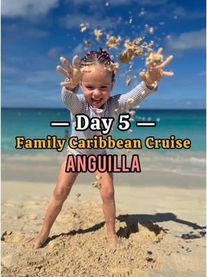 Day 5 on our Caribbean cruise! 🛳🌴  Today was all about Anguilla’s stunning beaches—soft, white sand, crystal-clear water, and even some fun waves for the kids to crash into.  Stay tuned to see the next island we visited! And if you missed the first four days of this trip, head to my profile to catch up! #ExploraCruise #CaribbeanAdventure #FamilyCruise #TravelWithKids #CruiseLife #AnguillaAdventures #FamilyTravelAdventures #ExploraJourney #LuxuryFamilyTravel #IslandExploration #CaribbeanParadise #DiscoverAnguilla #BeachDays #TropicalEscape