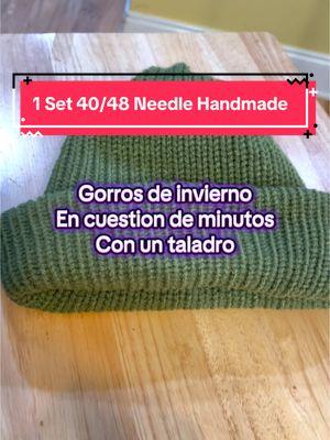 Ahora puedes hacer gorros de invierno en cuestión de minutos con un taladro #knittingmachine #knitting #crotchet ##winterhat