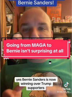 @Hal_for_NY__ <~~ full video Not surprised at all that anyone from MAGA would get behind Bernie. #berniesanders #populism #cultbehavior 