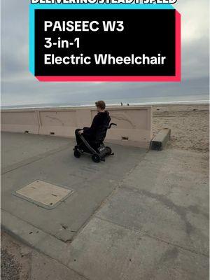 This PAISEEC W3 3-in-1 electric wheelchair features driving mode, e-push mode and walking aide mode! Use Code:PAISEEC10 for 10 percent off #Electric #PaiseecWheelchair #wheelchair #mobilitysolution #rollator #paiseecpartner