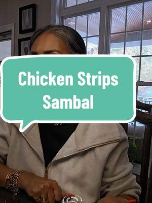 CHICKEN STRIPS SAMBAL  🛒Ingredients • 3 Chicken breast, clean, cut into strip size • Cooking Oil • Half Large Red Onions, dice • 4-5 cloves garlic, slice • 3 Habaneros, slice ( if you can't take the heat opt to less spicier chillis eg. Birds Eye Chilli / Cili padi / Jalapenos • Dry Chilli Paste  • Salt, Sugar and Chicken Stock  👩‍🍳 Method as shown in the video 🍽 Enjoy it with rice or bread or pasta with vegetables of your choice as a side. Enjoy 😘 #chickenstripssambal #chickentenderssambal #sambalayam #virginia #habanero #habaneroaddict #hotandeasyrecipe #recipeoftheday #malayin🇺🇸 #asianoverseas #malayfood #momslife #Vlog #momsvlog #fusionfood #andhabaneero  What is Chicken Strips in Malay? I tried to google it - No translation available ?? 🤷‍♀️