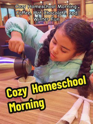 There's nothing like a cozy winter morning with my homeschoolers! One starts the day with coffee, the other with hot chocolate, and we're all soaking in the warmth together. Whether we're at home or at a restaurant, these little moments remind me why I love this homeschooling journey. How do you stay cozy with your kids during the colder months? Let's talk about it! #HomeschoolLife #CozyVibes #WinterMornings #HomeschoolMom #HomeschoolKids #FamilyTime #HomeschoolJourney #CoffeeAndHotChocolate #HomeschoolRoutine #ColdWeatherVibes