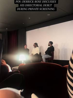 Had the honor of attending a private screening for Derrick Rose and he got emotional talking about his love for Chicago and finding beauty in the struggle on the road to greatness #drose #derrickrose #chicagobulls #nyknicks 