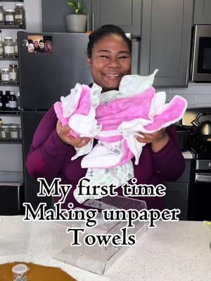 Homemade paper towel #unpapertowels #reusablepapertowels #homemade #sewing