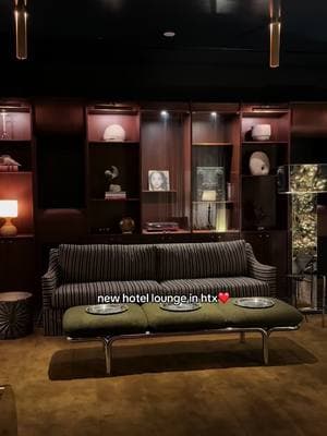 The lounge at the new hotel Saint Augustine by bunkhouse group is truly a stunner❤️ we had so much fun grabbing a drink and checking out the gift store!  📍hotel Saint Augustine  4110 Loretto dr houston tx  #htx #houston #tiktoktexas #thingstodoinhouston #houstontx #texastok 