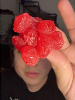 Sour pink lemonade candy is so good! #sourcandy #pinklemonade #sour #gushers #sourgushers 