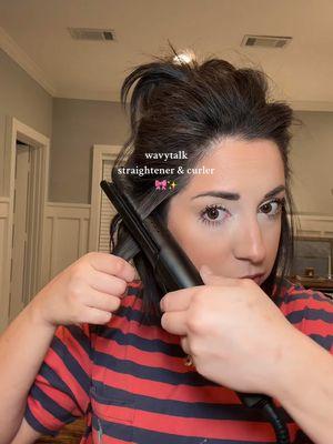 Looooove this new @wavytalkofficial straighter/curler! #bobhaircut #shorthairstyles #shorthair #hairtok #bobhairstyle #longervideos #bluntbob 