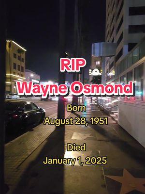 #wayneosmond #theosmonds #theosmondbrothers #theosmondfamily #rip #ripewayneosmond 