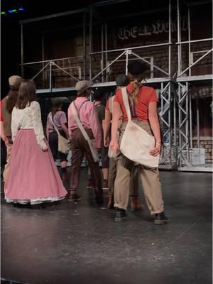 Uh oh! I’m back in my Newsies Era. Hard to believe this was our first musical, it’s been almost three years!! 😮 #newsies #musical #musicaltheatre #disney #broadway #jackkelly #davey #katherineplummer #daveyandles #theatre #theatretok #dressrehearsal #techweek #singing #dancing #finale #memories #throwback #crew #stagecrew #stagemanager #disneysnewsies #newsboy #strike #history 