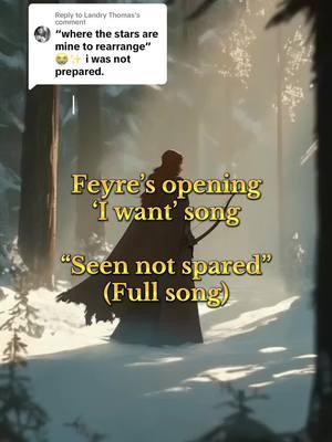 Replying to @Landry Thomas what full song should I do next?? #acotarseries #acotartok #acotar #feyrearcheron #aisongs #acotarsongs #acotarmusical #acotarmusical #acourtofthornsandroses #nesta #nestaarcheron #archeronsisters #archeron #elain #prythian #tamlin #rhysand #BookTok #smut #springcourt #nightcourt #sarahjmaas #sjm #sjmuniverse 