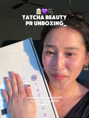 AHH i still can’t believe this is real thank you @Tatcha 🥹💜 #prunboxing #tatcha #skincareunboxing #skincareroutine #tatchaskincare 