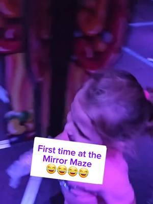 Don't worry the mirror is alright! #foryoupage #fyp #mirrormaze #toddlersoftiktok #kidsoftiktok 