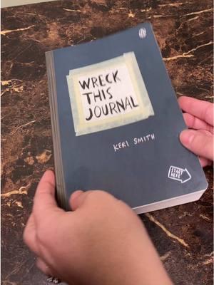 Wreck This Journal #wreckthisjournal #wreckthisjournalchallenge #journaling #journal #books #bookandmortar #fypviralシ #viralfinds 