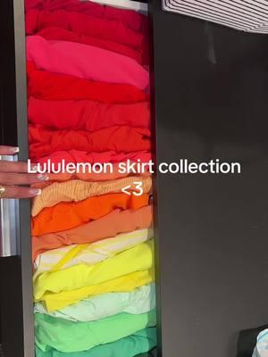 Messy folding #lululemon #lulu #lululemonskirt #skirt #collection #rainbow 