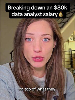 Breaking down how much money you ACTUALLY get when you make $80k/year as a data analyst.💰👀 Literally anyone can do this. If you want to get started for free, I have tons of resources in my profile.🔗 #dataanalytics #corporatetiktok #corporatelife #dataanalystsalary #dataanalyticsjobs #entryleveldataanalyst #workingintech #corporatelife #entryleveljobs #salarybreakdown #salarytransparency 