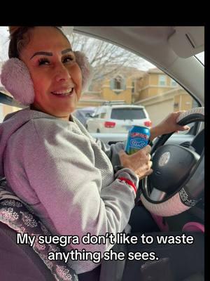 She don’t like to waste #suegras #funny #fyp #funnyvideos #hilarious #suegraynuera #trending #mexican #fyp #driving #mysuegraisbetterthanyours @Susy Nunez 