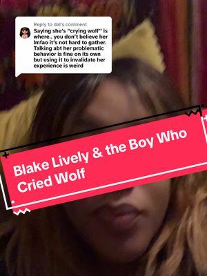 Replying to @dal - The boy who cried wolf is actually the perfect parable for this situation #blakelively #justinbeiber #itendswithus #lawsuit