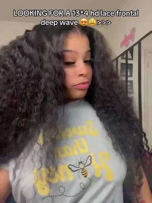 Are you looking for a frontal deep wave wig?             #fyp #wiginstall #lacewig #wighairstyles #westkisshair #westkisswig