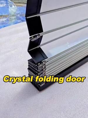 Crystal folding door,Practical and easy to install. #foldingdoors #pvcdoor #partitiondoor #pvcfoldingdoor #partitiondoor #aluminum #factory #deco #tottme #tottmetal