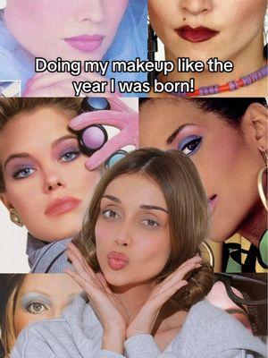 Doing my makeup like the year I was born! Any guesses which year that is? 🤔💄✨ #80smakeup #yeariwasborn #y2k #1996 #90smakeup 